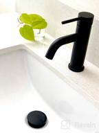 картинка 1 прикреплена к отзыву Матовый черный смеситель для ванной комнаты с механизмом слива, однорычажный, с одним отверстием и 6-дюймовой пластиной для закрытия трех отверстий - TRUSTMI латунь от Nick Mitchell