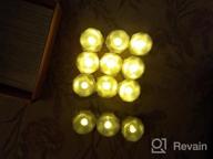 img 1 attached to Battery Operated Tea Lights With Timer, PChero 12Pcs Warm White LED Timed Flameless Candles Flickering, 6Hours On Per 24Hours Cycle, Ideal For Thanksgiving Christmas Wedding Home Decor review by Prentice Martin