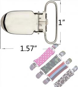 img 1 attached to Heavy Duty Men'S Metal Clip-On Suspender Bed Sheet Straps With Strong Fasteners For Secure Hold And Versatile Use As Clips For Toys Or Holders