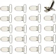 heavy duty men's metal clip-on suspender bed sheet straps with strong fasteners for secure hold and versatile use as clips for toys or holders logo
