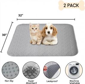 img 3 attached to Double The Protection: Reusable Puppy Pads For Ultimate Absorption And Comfort!