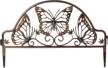 bronze decorative butterfly design fence garden edging landscape border path panel, pack of 6 (qi004110.6) by gardenised logo