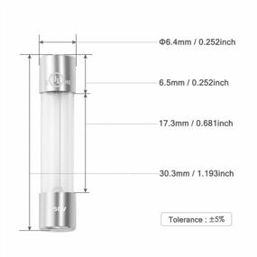 img 1 attached to Стеклянные предохранители Chanzon 10A, 250 В/125 В, 6X30 мм (упаковка из 20 шт.)