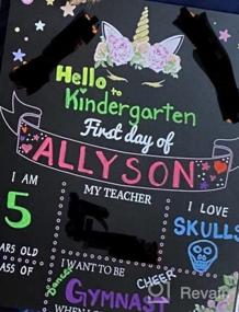 img 5 attached to Capture Your Child'S School Milestones With Our Back To School Double Sided Chalkboard Sign!