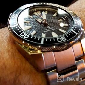 img 6 attached to Seiko Prospex Samurai SRPB51: Stainless Steel Automatic Dive Watch - 200m Water Resistance