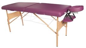img 1 attached to 3B Scientific W60602BG-1 Wood Deluxe Portable Massage Table