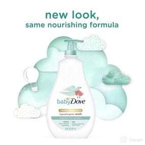 img 2 attached to 👶 Baby Dove Sensitive Moisture Tip to Toe Wash and Shampoo, 20 Fl Oz (Bundle of 4)