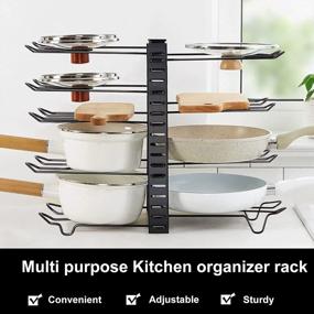 img 2 attached to Streamline Your Kitchen With MDHAND'S Adjustable Pots And Pans Organizer For Cabinets - 3 DIY Methods And Pot Lid Storage Included