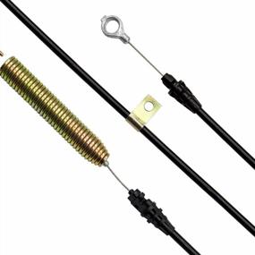 img 1 attached to HAKATOP GY21106 Clutch Control Cable Fits John Deere GY20156 X300 L100 Series PTO Engagement Cable