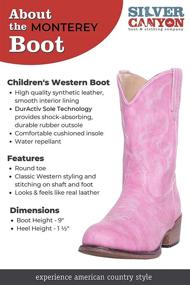 img 1 attached to 🤠 Black Children's Western Cowboy Boots - Boys' Shoes