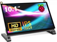 👆 top-rated raspberry norsmic touchscreen: responsive, compatible 10.1" with 1024x600p, built-in speakers, and touch screen logo