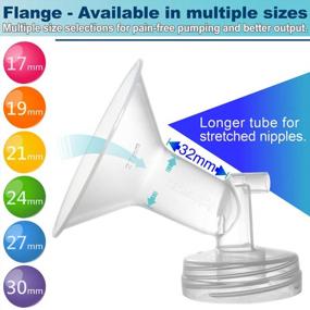img 1 attached to Spectra S2 & S1 Breast Pump Replacement Kit - 27Mm Flange, Duckbill Valve, Backflow Protector Compatible W Nenesupply Parts.