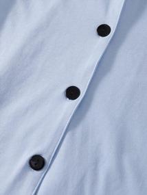 img 2 attached to Women'S Cotton Pajamas Set Short Sleeve Shirt & Shorts PJs Loungewear By LYANER