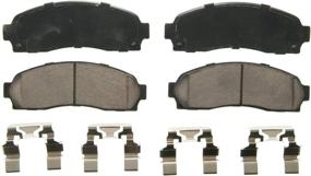 img 4 attached to 🔥 High-Performance Wagner QuickStop ZD833 Ceramic Disc Brake Pad Set: Superior Stopping Power for Your Vehicle