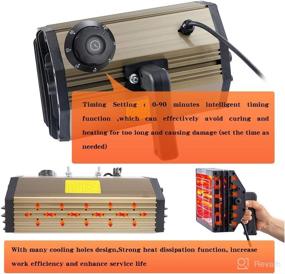 img 2 attached to DATOUBOSS 1000W Infrared Paint Curing Lamp: Powerful Shortwave Drying, Heater & Car Body Repair Tool - 110V