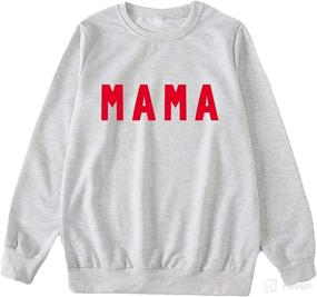 img 2 attached to 👩 Adorable Mommy and Me Matching Long Sleeve Sweatshirt Set – Perfect for Fall and Winter Outfits!