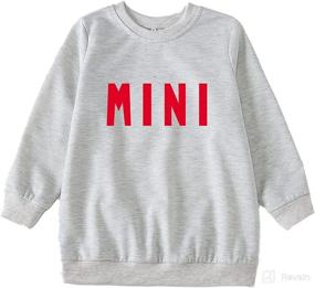 img 1 attached to 👩 Adorable Mommy and Me Matching Long Sleeve Sweatshirt Set – Perfect for Fall and Winter Outfits!
