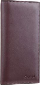 img 4 attached to Casmonal Vegan Leather Checkbook Cover: RFID Blocking Wallet For Men & Women