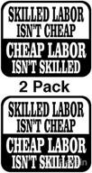 🧢 high-quality atomic market skilled labor hard hat sticker decal - 2 pack логотип