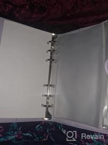 img 8 attached to PU Leather Personal Planner Notebook With 40 Pages Loose-Leaf Papers, 6 Zipper Bags For Filler Paper, Category Stickers, Pen Holder & Magnetic Buckle (Lavender, 7.5” X 5.2”)