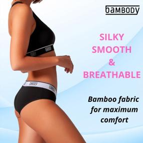 img 2 attached to Bambody Absorbent Hipster: Sporty Period Panties Protective Active Wear Underwear