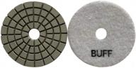 4" white resin stone polishing pads set (2x50, 2x100, 2x200, 400, 800, 1500, 3000 grit, buffer) - for granite, marble, concrete logo