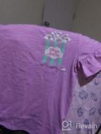 img 1 attached to 👧 Adorable Spotted Zebra Short-Sleeve Ruffle T-Shirts for Girls review by Brandon Perkins