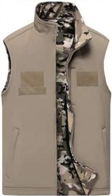 img 3 attached to AKARMY мужской мягкий камуфляжный охотничий жилет, куртка для рыбалки на открытом воздухе, двухсторонняя альпинистская горная повседневная верхняя одежда