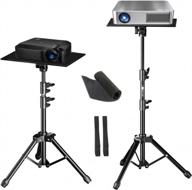 adjustable height 26-40in lomtap tripod stand for computer, projector, music & office use - large tray included! logo