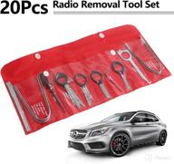 🔧 20pcs professional car audio stereo cd player radio removal tool kit for bmw, vw, skoda, jvc - eastyard radio removal keys логотип