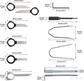 img 3 attached to 🔧 20PCS Professional Car Audio Stereo CD Player Radio Removal Tool Kit for BMW, VW, Skoda, JVC - Eastyard Radio Removal Keys