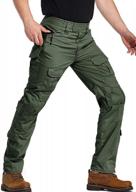 explore your adventures with akarmy men's multi-pocket hiking pants - durable and camouflaged ! logo