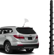 🔍 ksaauto 7-inch spiral roof antenna - hyundai santa fe veracruz tucson accent entourage elantra i30 ix35 elantra touring wagon - flexible rubber antenna replacement - premium reception logo