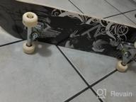 img 1 attached to Skateboard, 31" X 8" Complete PRO Skateboard, 9 Layer Canadian Maple Wood Double Kick Tricks Skate Board Concave Design For Beginner,Gift For Kids Boys Girls Youths review by Cody Johnson