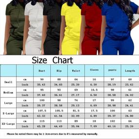 img 1 attached to Stylish And Comfortable: Nimsruc Women'S Short Sleeve Two Piece Sweatsuit And Tracksuit Set