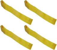 🏍️ amazon basics soft loop motorcycle tie down straps, yellow: 4-pack for secure and convenient motorcycle transport логотип