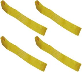 img 4 attached to 🏍️ Amazon Basics Soft Loop Motorcycle Tie Down Straps, Yellow: 4-Pack for Secure and Convenient Motorcycle Transport