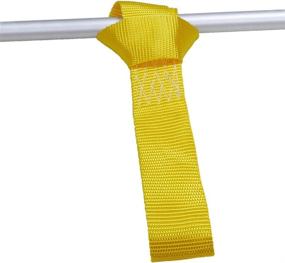 img 2 attached to 🏍️ Amazon Basics Soft Loop Motorcycle Tie Down Straps, Yellow: 4-Pack for Secure and Convenient Motorcycle Transport