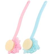 🧽 ultimate loofah scrubber handle: exfoliate and massage with ease! logo