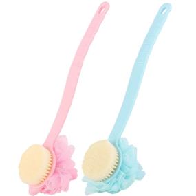 img 4 attached to 🧽 Ultimate Loofah Scrubber Handle: Exfoliate and Massage with Ease!