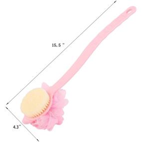 img 3 attached to 🧽 Ultimate Loofah Scrubber Handle: Exfoliate and Massage with Ease!