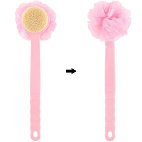 img 2 attached to 🧽 Ultimate Loofah Scrubber Handle: Exfoliate and Massage with Ease!