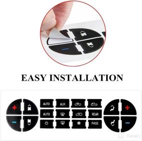 img 1 attached to 🔧 Revive and Upgrade Your GM Buick Enclave & Chevy Avalanche Controls: GXARTS AC Panel Decals Repair Kit for Faded & Ruined Radio Buttons