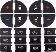 🔧 revive and upgrade your gm buick enclave & chevy avalanche controls: gxarts ac panel decals repair kit for faded & ruined radio buttons logo