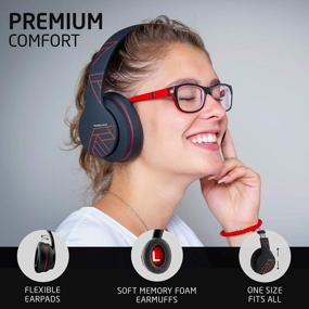 img 1 attached to PowerLocus Wireless Bluetooth Headphones - Over Ear, Super Bass Hi-Fi Stereo With Soft Earmuffs, Foldable Design For Cell Phones, Online Class, Home Office, PC And TV - Wired And Wireless With Mic