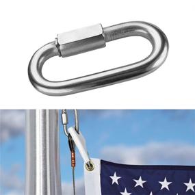 img 3 attached to Stainless Steel Quick Carabiner Connector Exterior Accessories