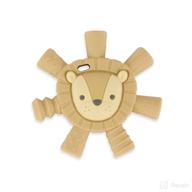 itzy ritzy - ritzy teether | lion - effective molar relief, soothes sore gums | multi-texture & flexible design logo