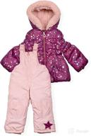 arctic quest puffer ski jacket and snowbib snowsuit set for infants, toddlers, and young girls logo