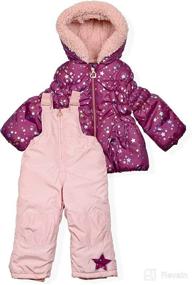 img 4 attached to Arctic Quest Puffer Ski Jacket and Snowbib Snowsuit Set for Infants, Toddlers, and Young Girls