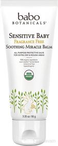 img 4 attached to 👶 Babo Botanicals Sensitive Baby Miracle Balm - Fragrance-Free Soothing Organic Salve for All-Purpose Protection - EWG Verified & USDA Certified - 3.35 oz.